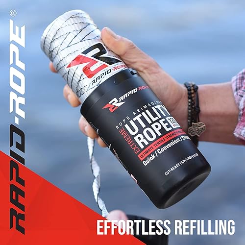 Miniatura 5 de Rapid-Rope Recambio para recipiente paquete de 2 unidades bronceado  Cuerda multiusos sin enredos camping senderismo caza y pesca  Alternativa de