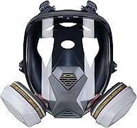Vista 10 de Parcil Distribution Full Face Respirator Mask with Filters – Durable Full Face Respirator Mask, Bayonet Filter Compatible