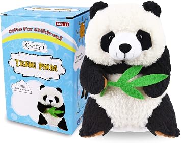 Talking Panda, Repeats What You Say Plush Animal Toy Buddy Panda for Boys Girls Kids Gift