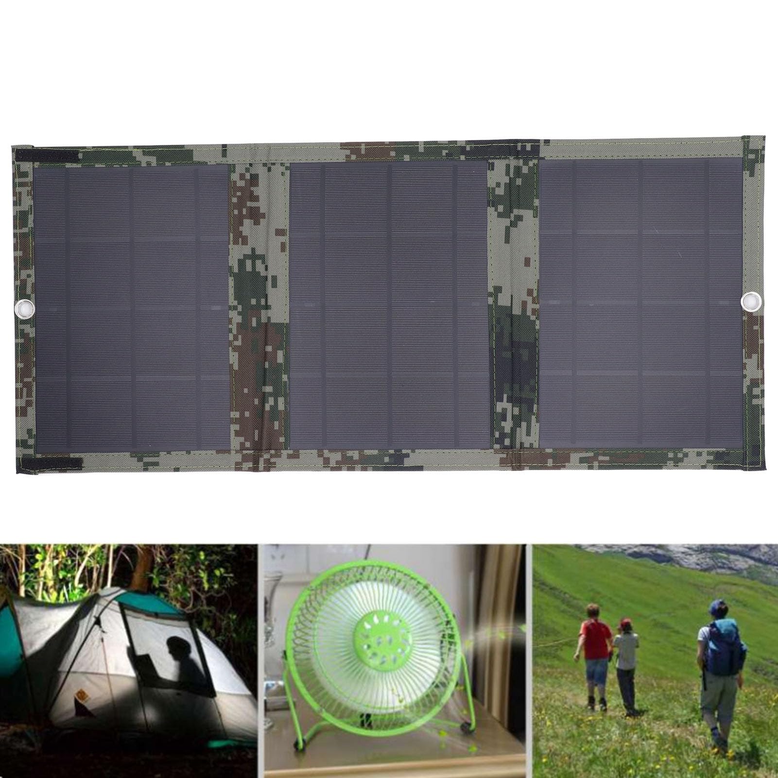 Panneau d'énergie Solaire Pliable Mavaol 21W, léger, Portable, Peu encombrant, étanche, Panneau Solaire r pour téléphone