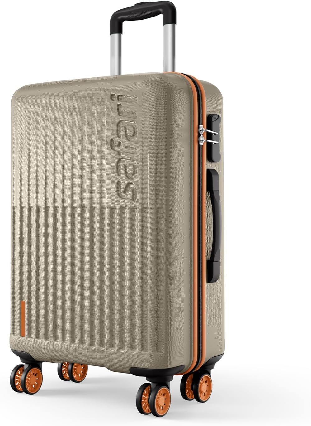 Astra Neo 8 Wheels 76cm Large size Check-in Trolley Bag, Hard Case Polycarbonate, 360 Degree Wheeling Luggage for Men & Women, Travel Bag, Suitcase for Travel, Trolley Bag for Travel, Champagne