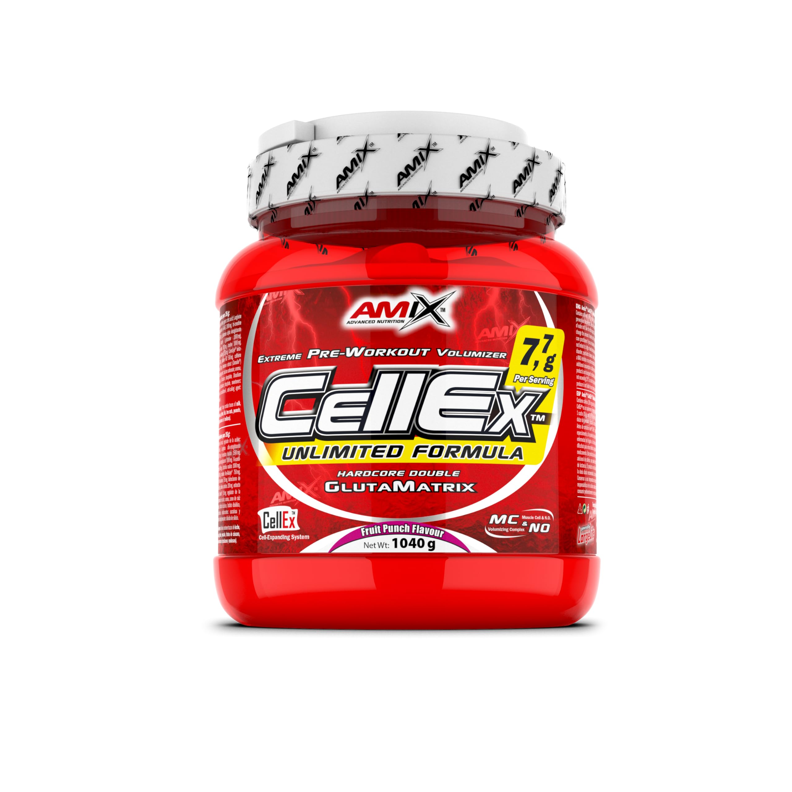 AMIX - Cellex Powder 1040 gramos - Voluminizador Celular - Suplemento Pre-entreno - Mezcla de Proteínas en Polvo -Máximo Rendimiento - Favorece la Hidratación Celular