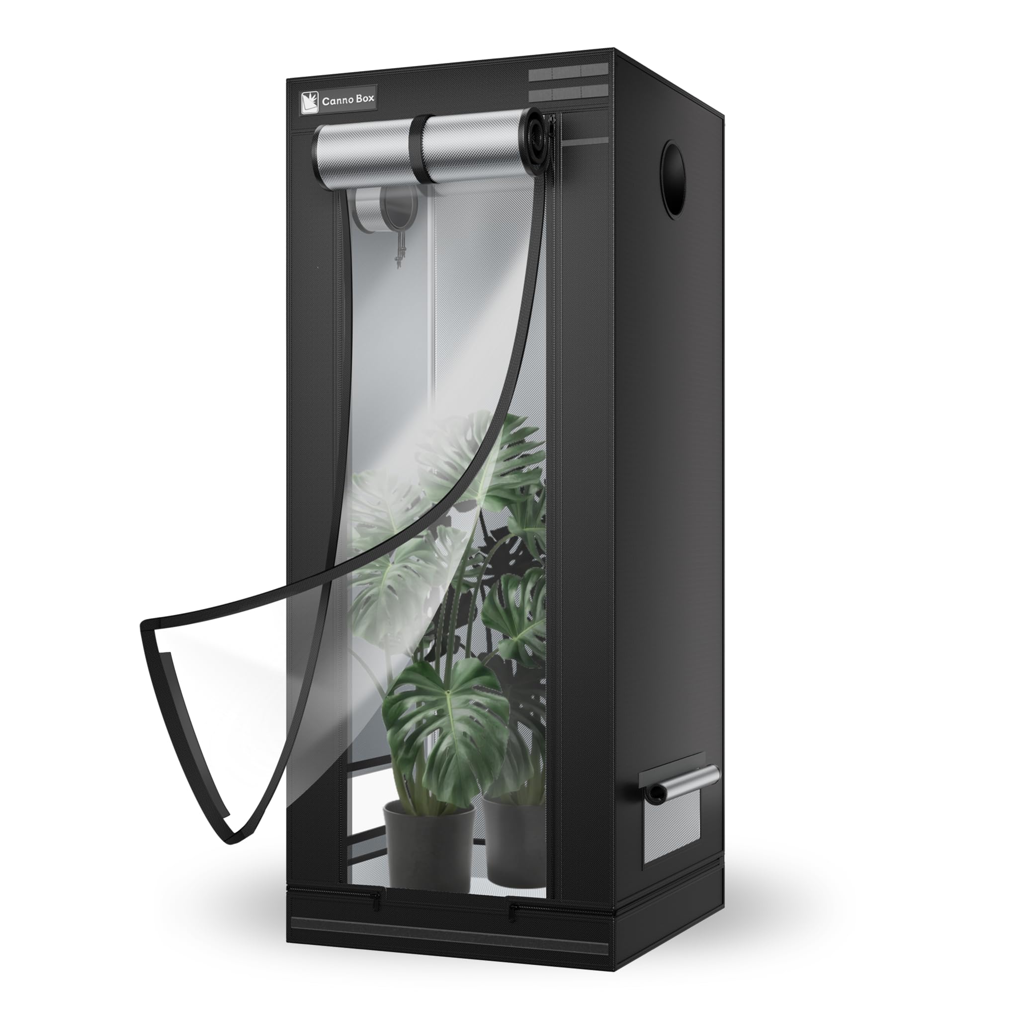 Tente de culture avec couche transparente et Mylar pour un jardinage intérieur propre