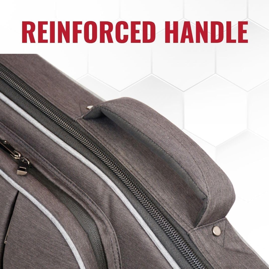 VEKTO 28mm Padded 41' Acoustic Guitar Gig Bag – 600D Oxford Waterproof, Thick Foam, Backpack Straps, Extra Pocket Black