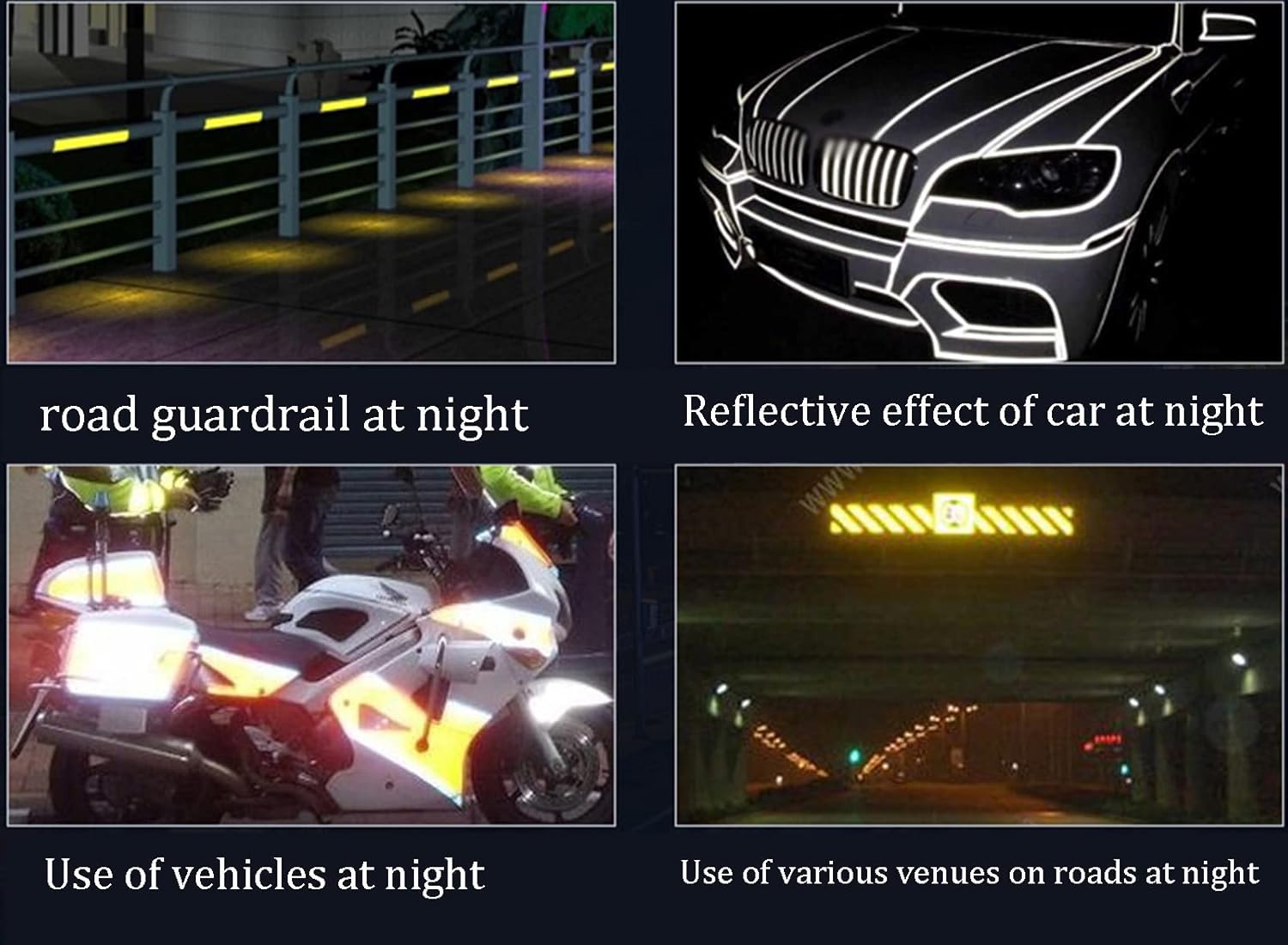 安全表示テープ 蛍光反射テープ 超高輝度 反射警告テープ 事故防止 安全表示 5cm &times; 50m 反射性警告テープ 自転車/トラック