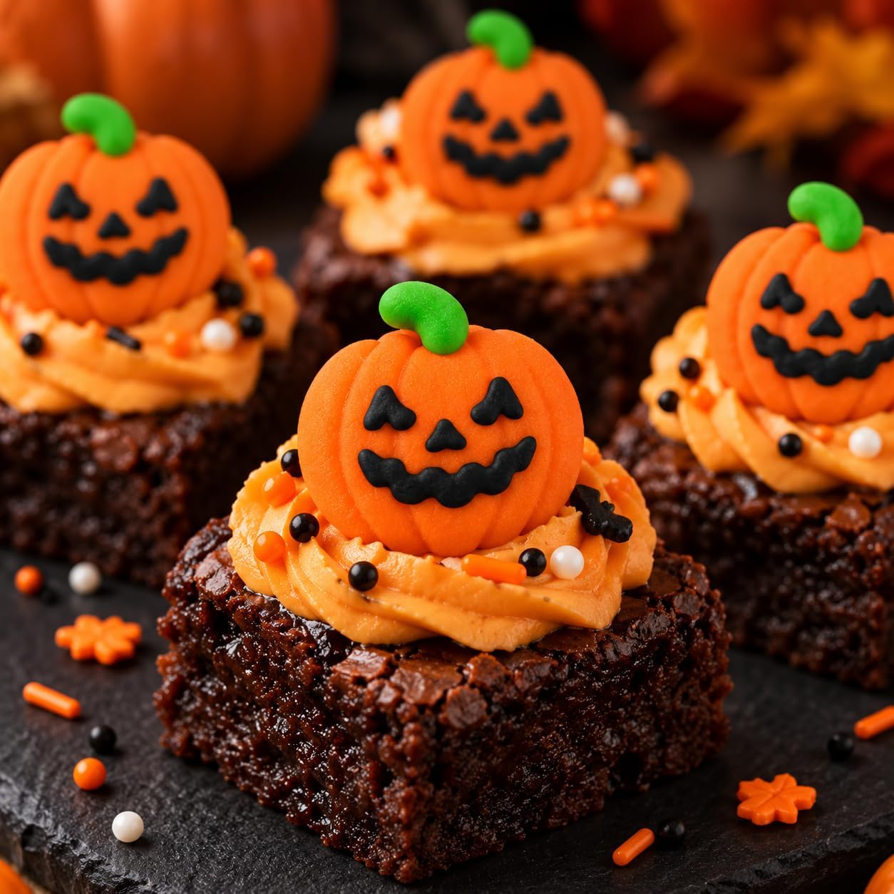 Oasis Supply Edible Pumpkin Cake & Cupcake Toppers, 15 Count – Halloween Jack-o'-Lantern Sugar Decorations for Cakes, Cupcakes, Cookies & Party Treats image 5