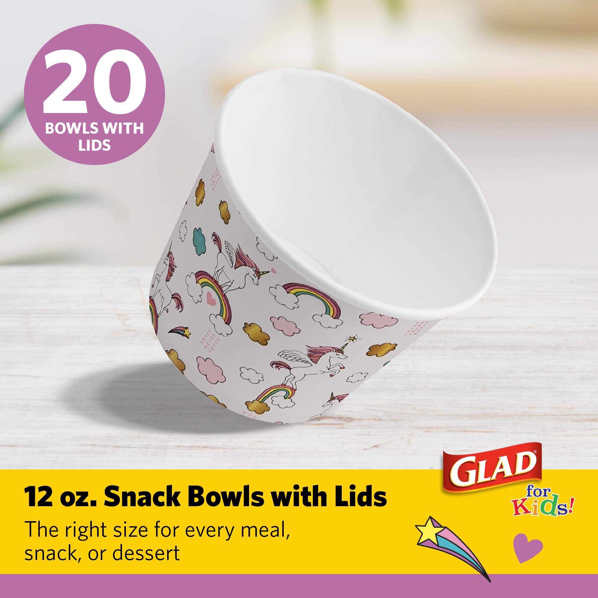 Unicorn Children's Bowl Set - Set Of 2 Children's Bowls With