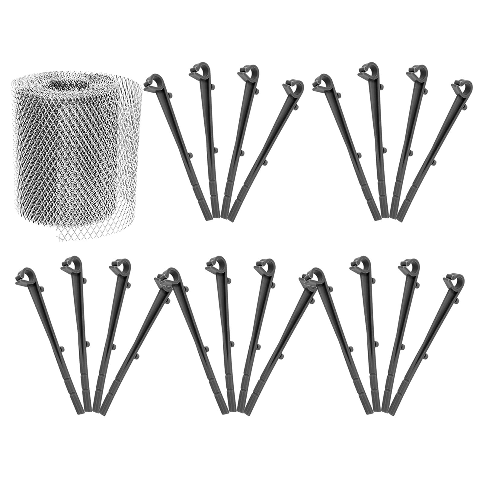 OUNONA 1 juego de protectores de canalones de 5'' x 19 pies,