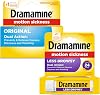 Dramamine Motion Sickness Variety Pack 1-All Day Less Drowsy 8 Count, 1- Original Formula 36 Count