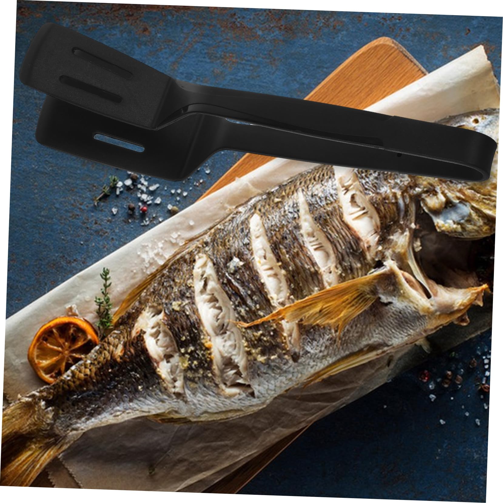 Cabilock 5st Fischspatel Aus Silikon Spachtelzange Schlagende Schaufel Pfannenwender Zange Pfannenwender Zum Kochen Mehrzweck-bratschaufel Hausspatel Silikon-kochzange Black Kieselgel