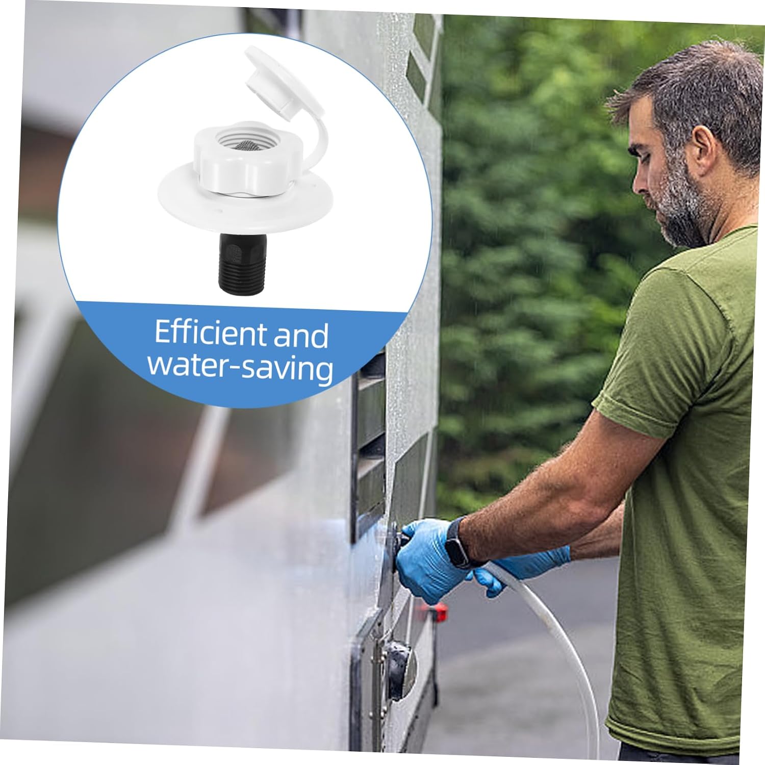 Rv Water Fill Inlet Valve One- Valve for Motorhome and Travel Trailer Design Versatile Compatibility