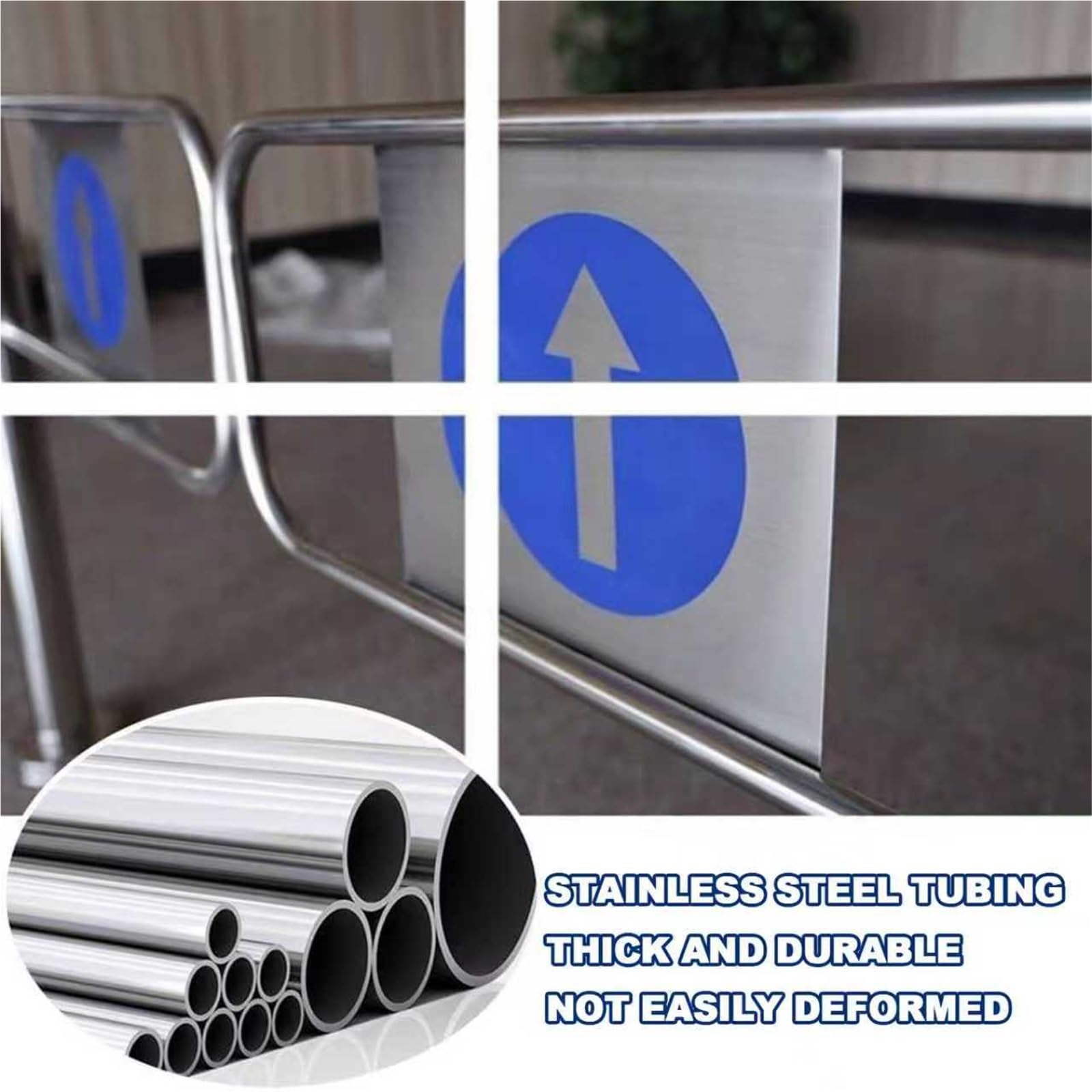 Puerta de seguridad industrial con columpio con resorte para control de acceso de pasillo de almacén