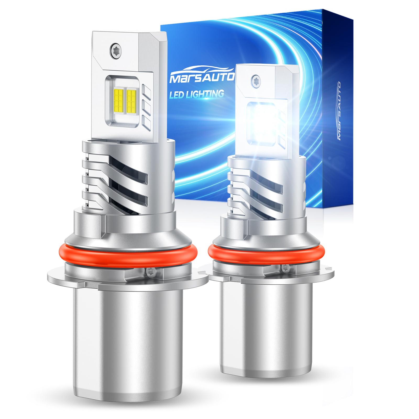 Marsauto 9007 HB5 Bulbs, 70000LM Super Bright, Pack of 2