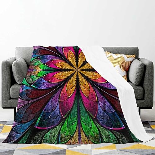 Miniatura 2 de Mantas pequeñas de color negro con fondo oscuro, manta geométrica para cama, camping, viajes, picnic, 30 x 40 pulgadas