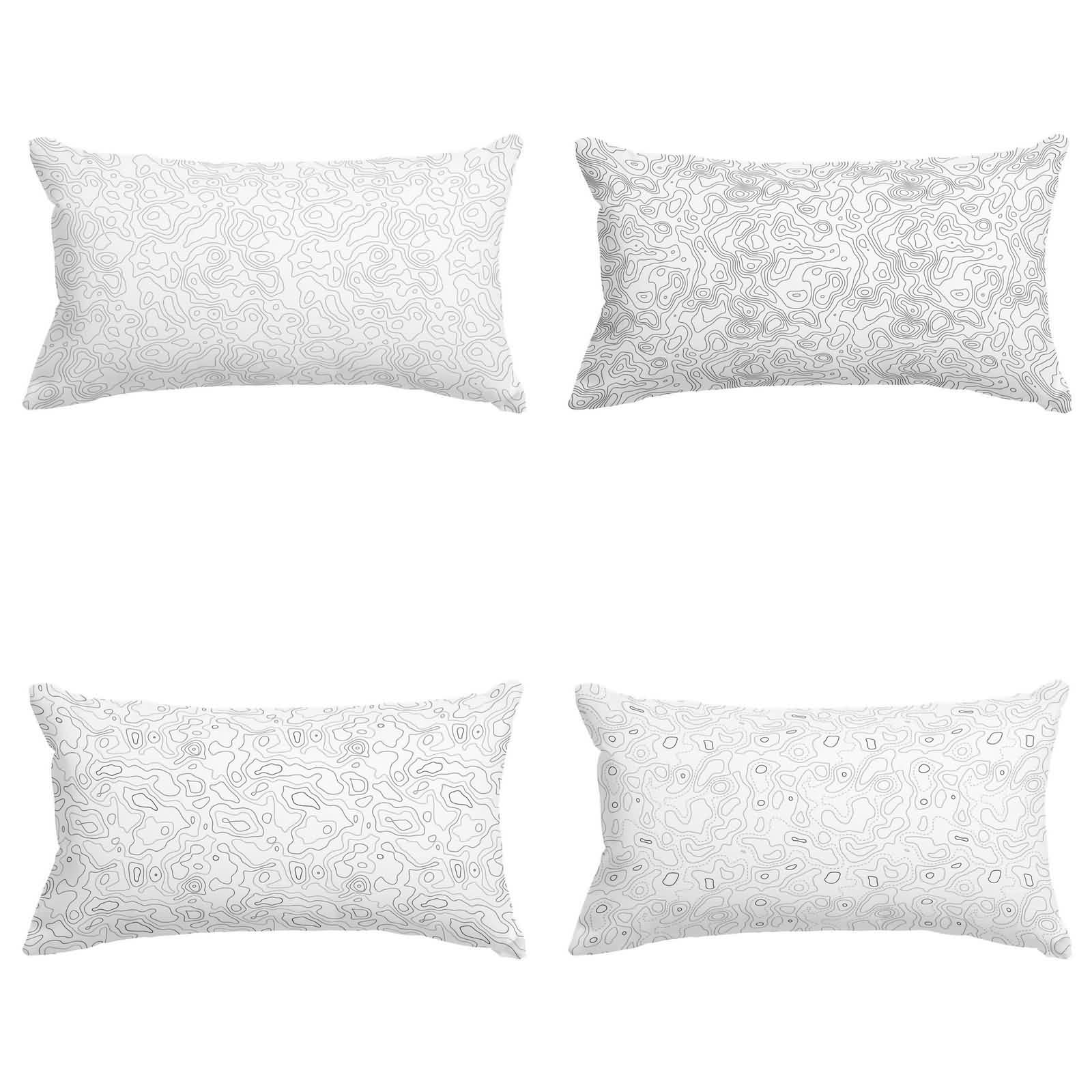 Housse de coussin Reine des Neiges pour canapé d'angle art géométrique