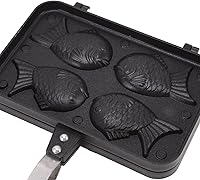 Vista 9 de Taiyaki Fish Shape Cake Maker antiadherente Taiyaki Doble Hornear Pan Waffle Hornear