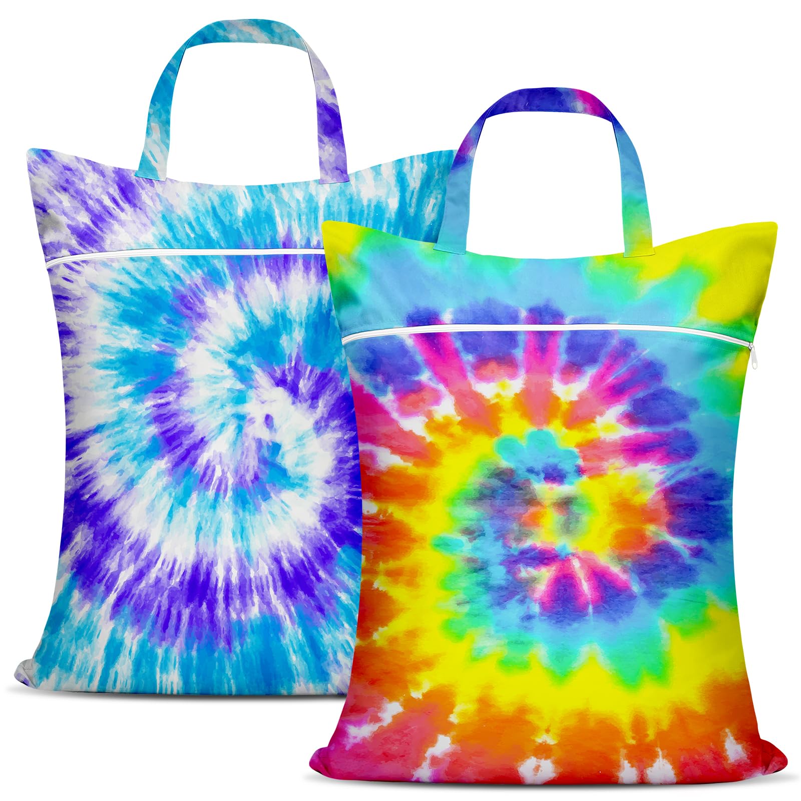 2 Pcs Large Travel Laundry Bag Waterproof with handle Washable Dirty Clothes Bag for Traveling Wet Dry Bag Bathing Suit Workout Bag for Gym Clothes Laundry Wet Clothes Swimming Pool College Dorm โ image 1