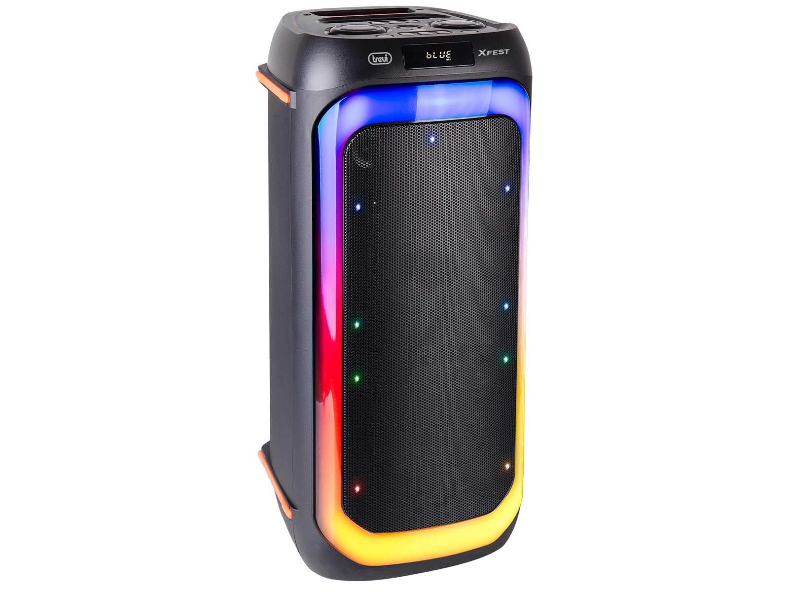 Trevi XF 780 KB Speaker Wireless Portatile 110W con Batteria, Altoparlante Karaoke con Microfono Incluso, Ingressi USB Micro SD LINE-IN, Funzione TWS, Cassa Audio per Feste ed Eventi