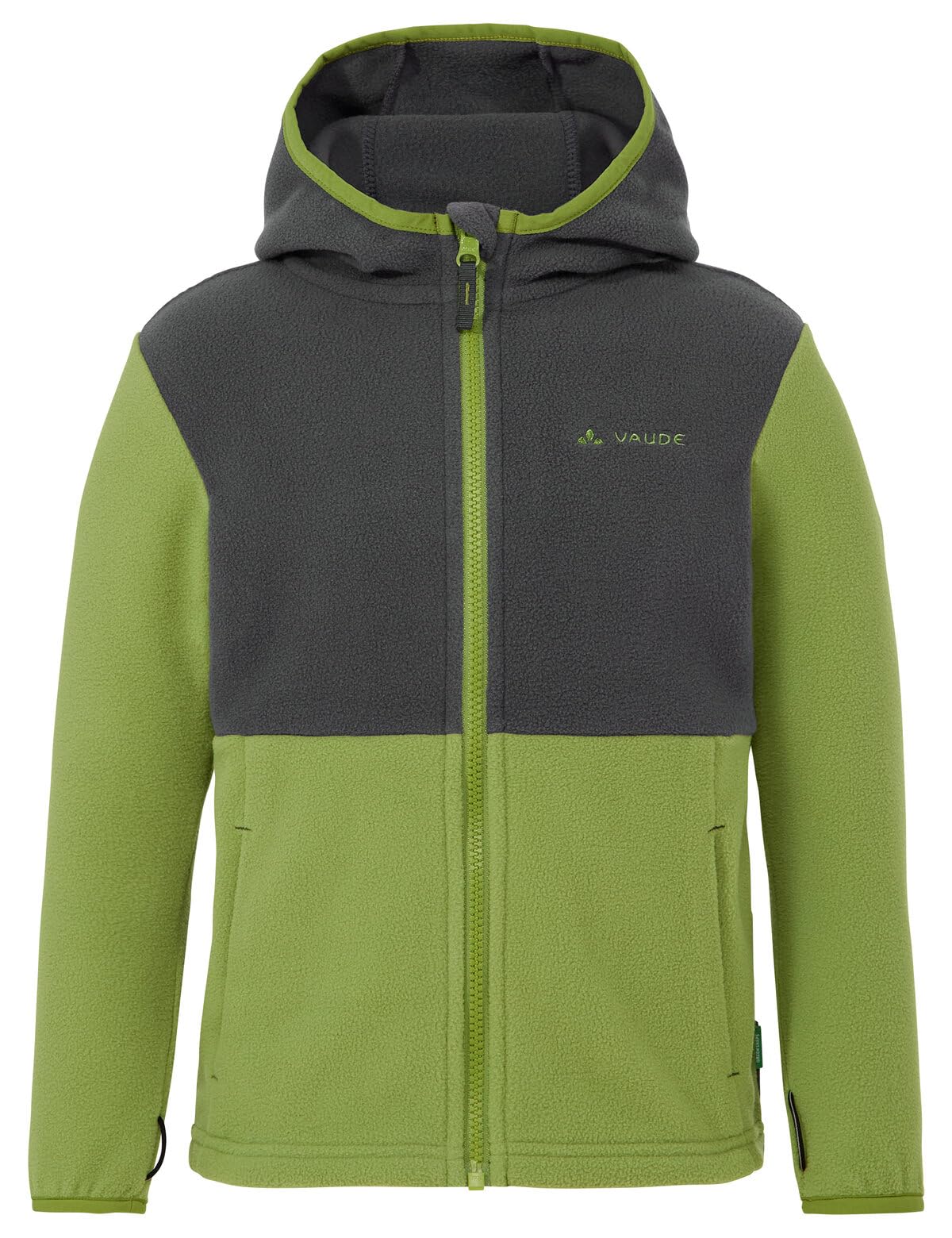 VAUDE Kids Pulex Hooded Jacket II - Chaqueta de forro polar con capucha para niños, para deporte, vida cotidiana y ocio, cálida, fácil de limpiar