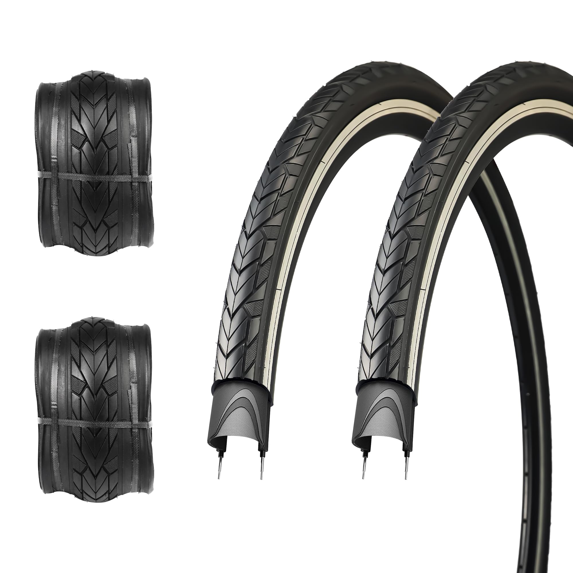1/2 pacchi 700 x 35 c pneumatici per bici da corsa con protezione da 3 mm 37-622, pneumatici per bici da strada, bici ibrida