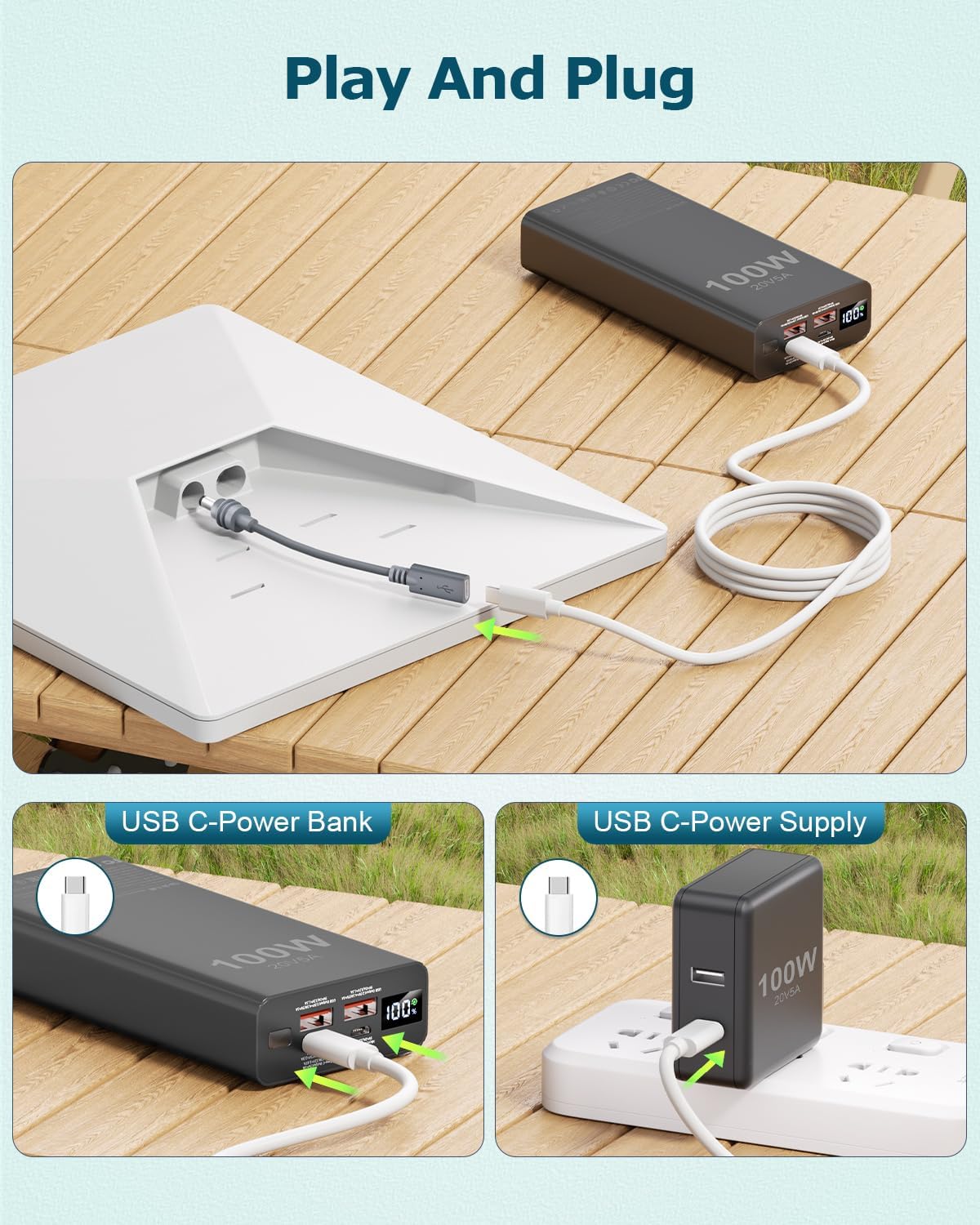 Starlink Mini DC Power Cable Adapter +Starlink Mini Mount, Adjustable Clamp Mount