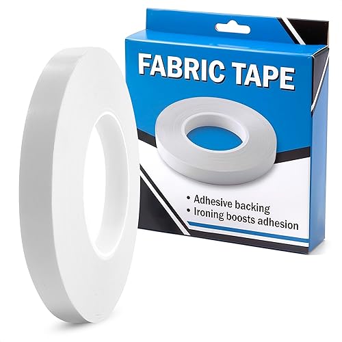 Basting Tape for Sewing – 0.6 In x 60 Yd Thin Acrylic Hemming Tape for Dresses – Transparent Clothes Strip for DIY Crafts, Temporary Repairs, Quick Adjustments with Strong Adhesion, Easy Clean Removal - Transparent 0.6inch x 180ft