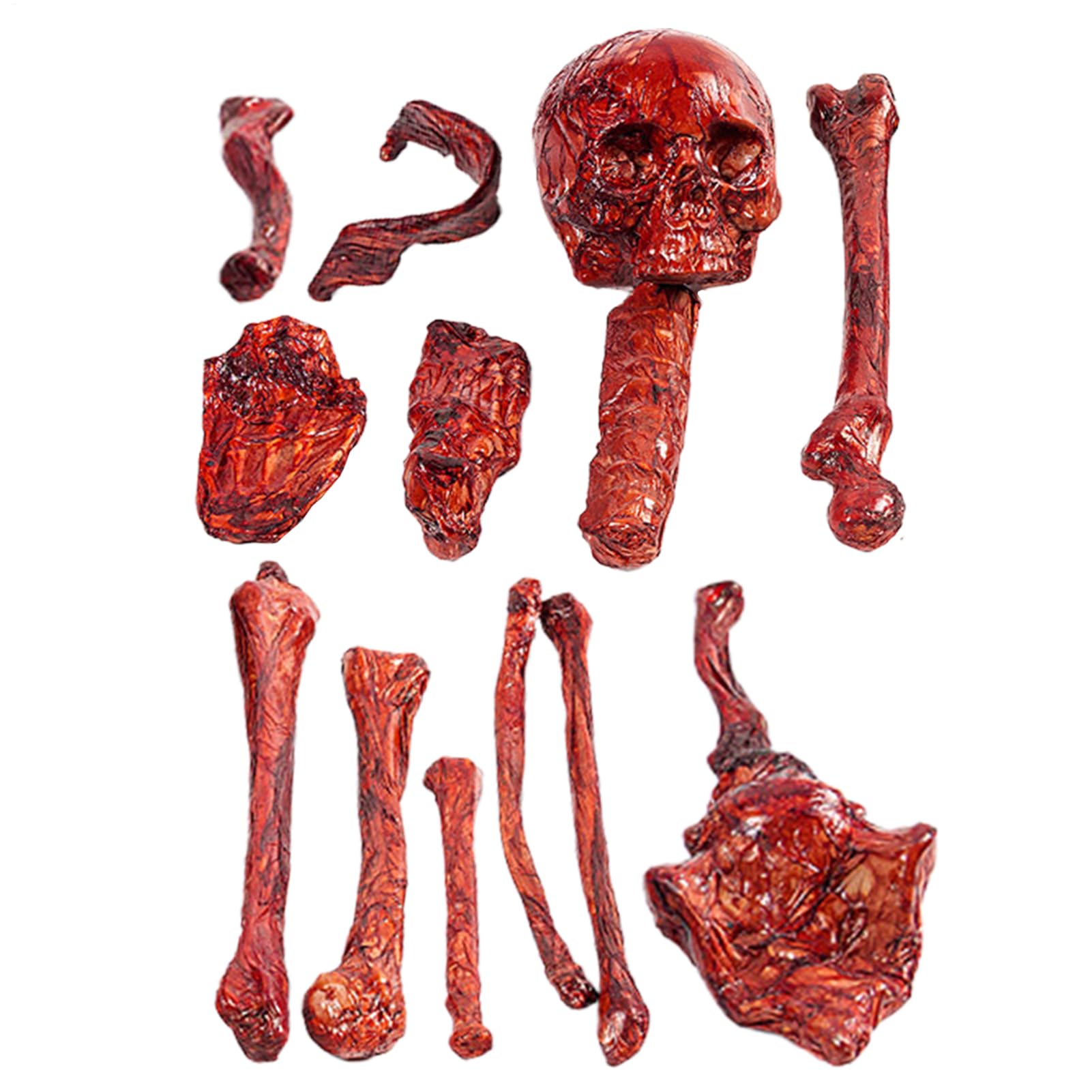 Decorazione Scheletro 14 Pezzi di Decorazioni Stagionali per Halloween | Sacco Di Ossa Con Teschio Per Decorazione Da Giardino per Festa di Vacanza, Casa, Giardino, Patio, Cortile, Prato, ,