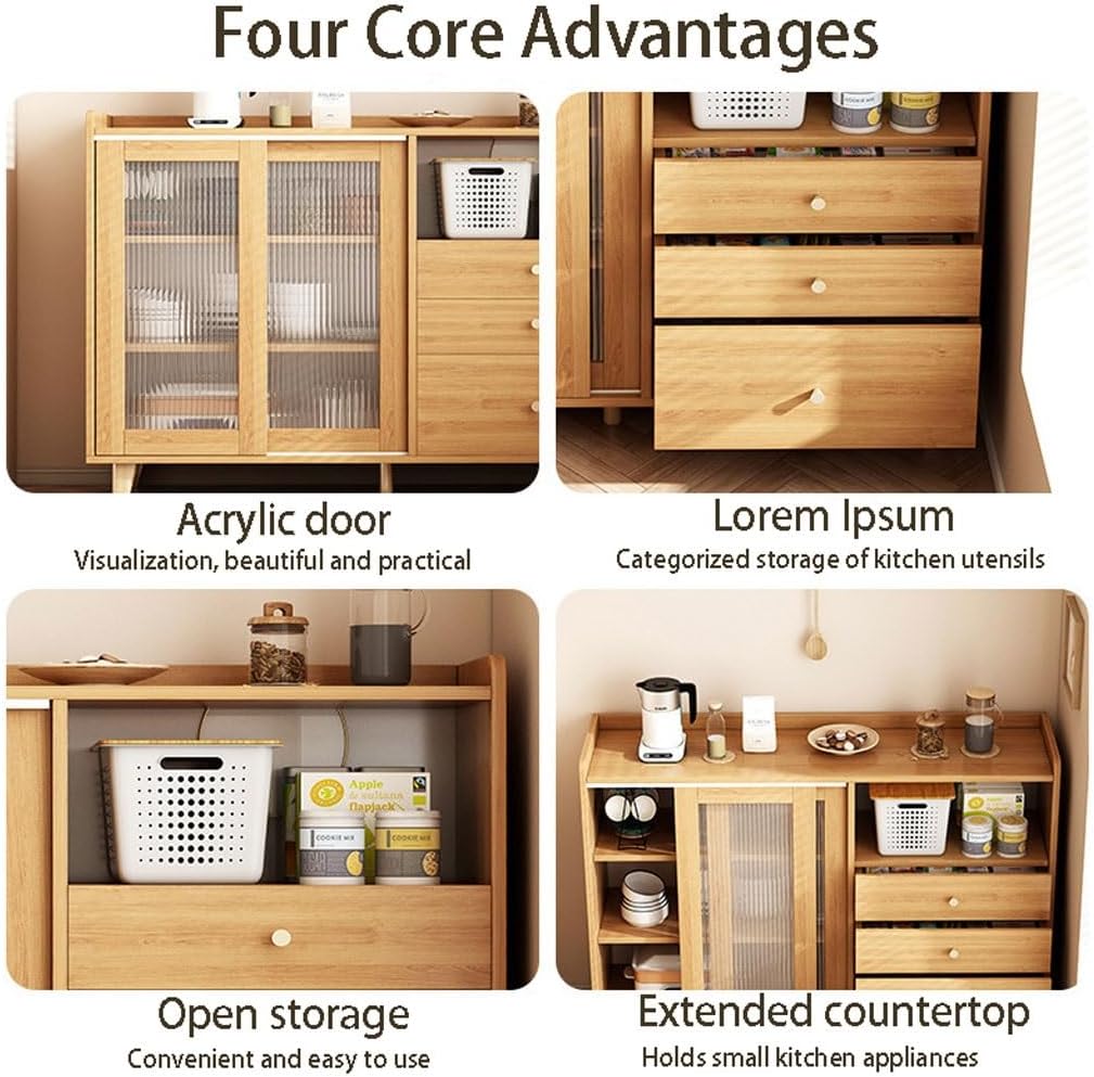 Bufetera Dining Sideboard With Storage Freestanding Kitchen Storage Cabinet Modern Dining Sideboard For Kitchen, Dining Room And Living Room Aparadores Para Comedor