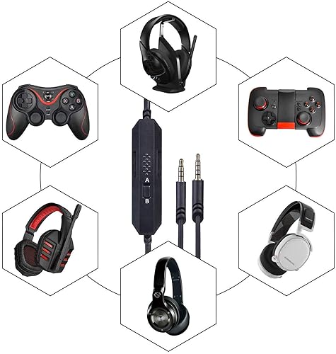 Miniatura 5 de Cable Astro A40 de repuesto para control de volumen en línea con micrófono compatible con auriculares Astro A10A40A30A50 para juegos Xbox One Play