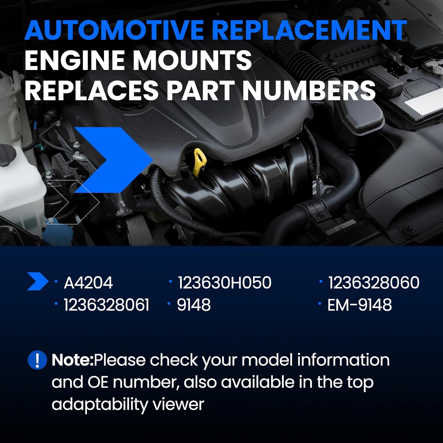 Front Engine Motor Mount 1PCS Compatible with Toyota Solara 2004-2008 2.4L L4, Compatible with Toyota Camry 2002-2006 2.4L L4, Replace for A4204
