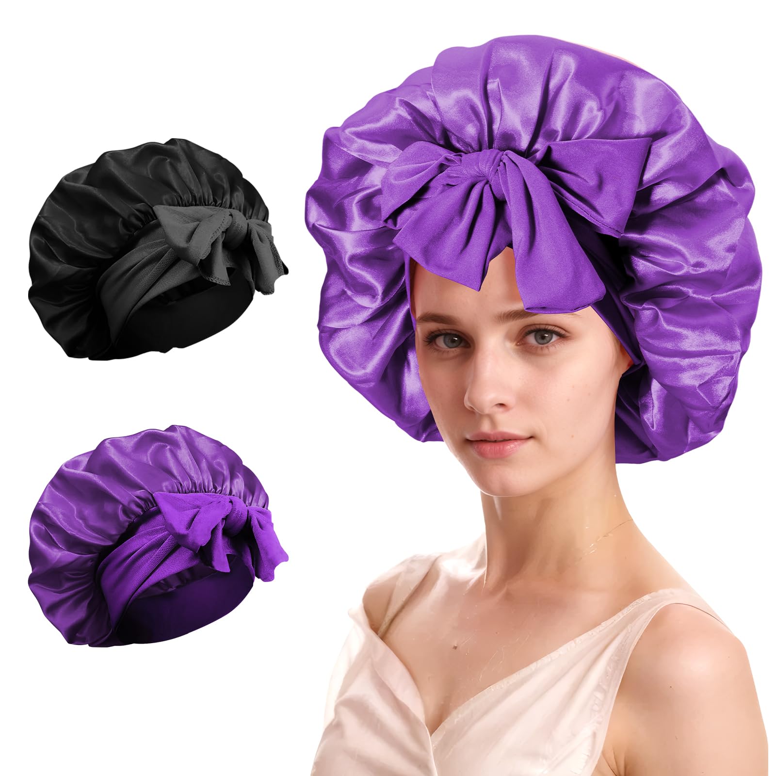 COODAM Silk Satin Hair Bonnet for Sleeping