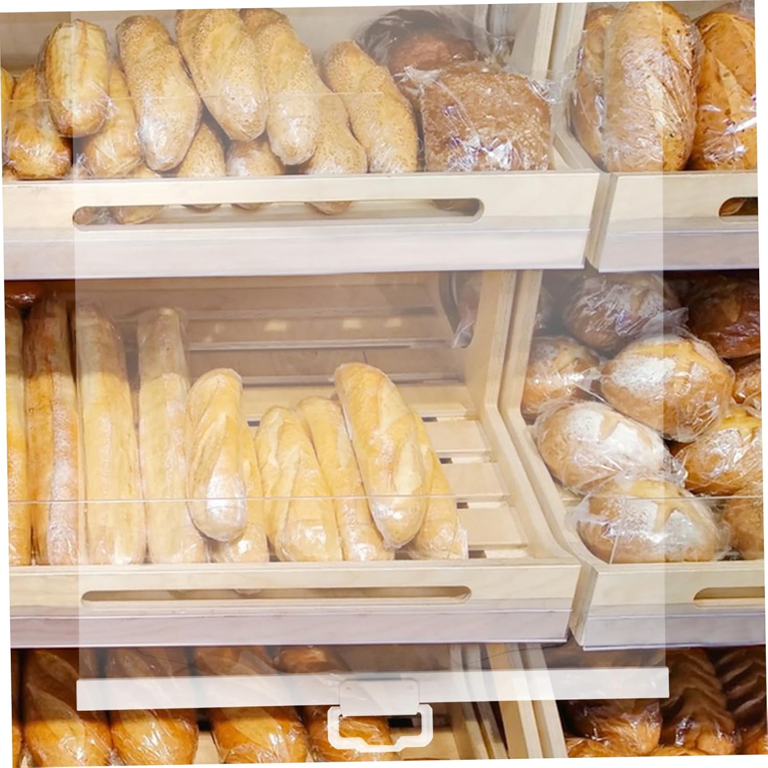 Unomor Refrigerator Display Shade Transparent Roller Shade for Supermarkets Insulation for Fresh Food Convenient Access to Food Display Design for Long Term Use