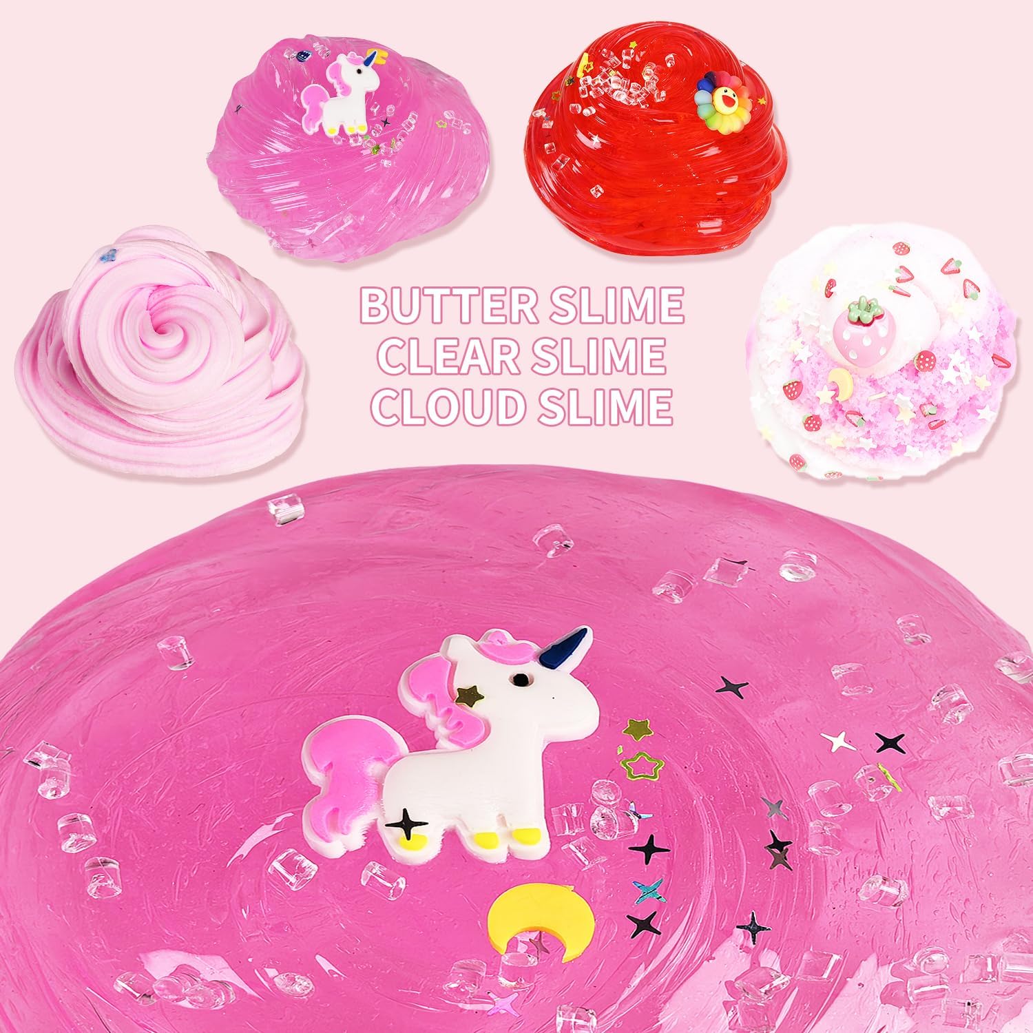 15 Packs Mixed Cloud Galaxy Butter Slime Kit,Non Sticky,Super Soft Sludge Toy,Birthday Gifts for Kids,Party Favor for Girls & Boys