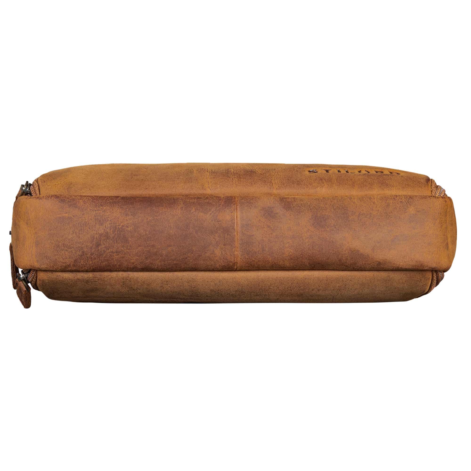 STILORDD 'Flo' Leather Pencil Case Large Pencil Holder Small Pouch Bag Pencil Box Pencilcase Vintage Aesthetic Pencil Cases - Image 4