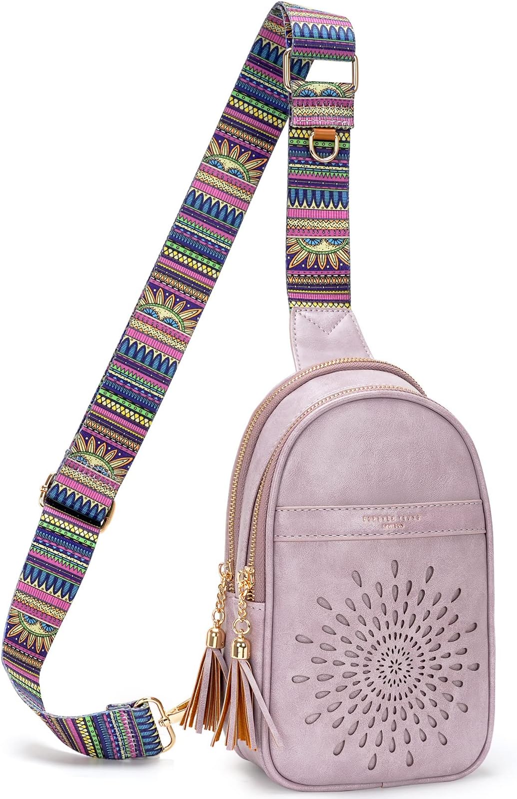 APHISON Small Sling Bag Fanny Packs Cell Phone Purse Vegan