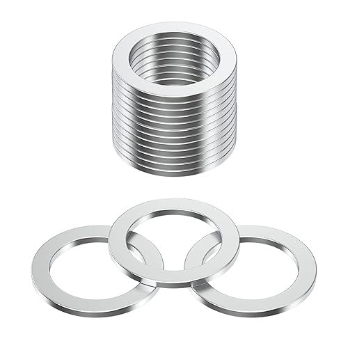 Vista 16 de Juntas de tapón de drenaje de aceite, arandela de cobre de 0.55 pulgadas (0.551 in), junta de tapón de aceite sin fugas, compatible con Mercedes