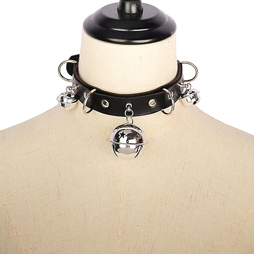 Miniatura 4 de TIDOO Goth Black Choker Collar Necklace Cute Leather Chokers Sexy Butterfly Moth Pendant Chocker Punk Spiked Choker Lolita Maid Cat Set for Women