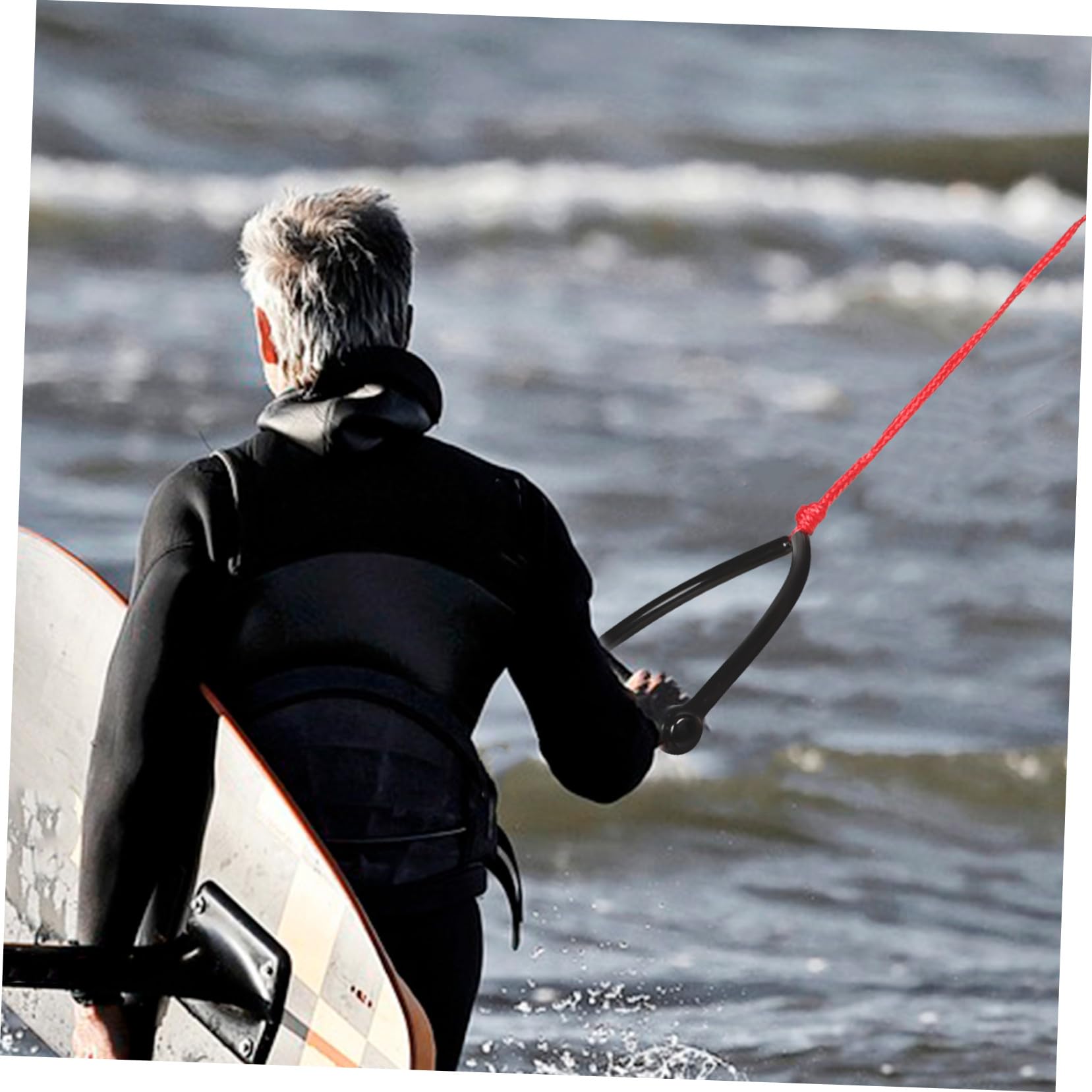Hemobllo Corda per Sci Nautico Impugnatura Comoda Resistente all Abrasione in Pp, Corda Portatile per Wakeboarding e Tubing Rossa