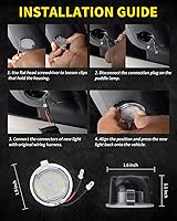 Vista 7 de Focos LED para Espejo Lateral de Charco Compatibles con Ford F150 Explorer Edge Expedition Flex Taurus X, Indicador de Señal de Espejo, Accesorios