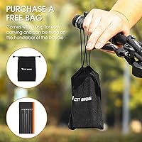 Vista 9 de Cerradura de bicicleta plegable compacta con 3 llaves, cerraduras de seguridad antirrobo de 2.06 pies, cerradura de cadena de seguridad de bicicleta