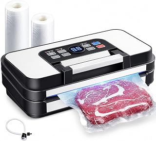 95kPa Precision Vacuum Sealer for Food with Dry/Moist Modes, Pearl Silver