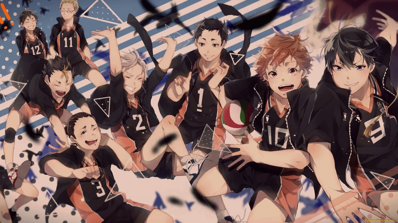 Anime Tapete Haikyuu!! – 3D Fototapete Als Vlies, Individuelle Größe Bis 450x300 Cm