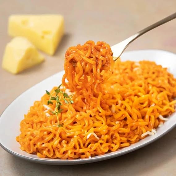 Buldak Noodles Hot Chicken Flavor Ramen 5 Pack - Ramen Instant NoodlesExcellent for Snack and Soups (Quattro Cheese)