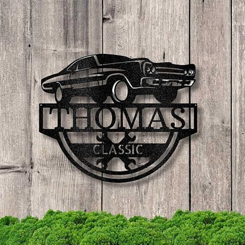 Miniatura 4 de Letrero de metal personalizado para garaje, arte de metal personalizado para automóvil, decoración de garaje, regalos de mecánica, letreros de