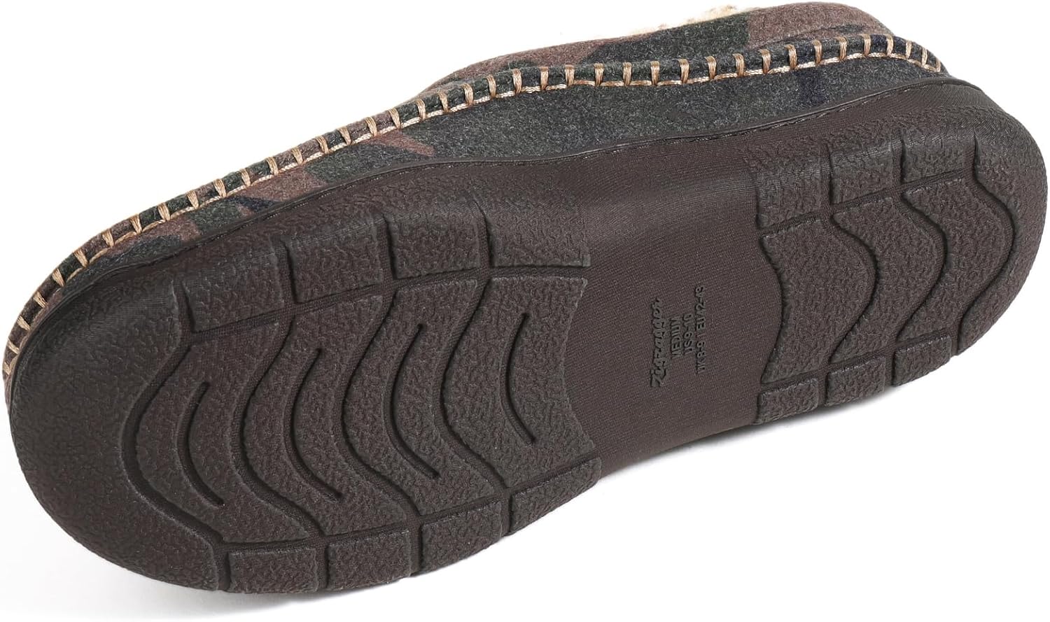 Zigzagger Men's Slip On Moccasin Slippers, Indoor/Outdoor Warm Fuzzy Comfy House Shoes, Fluffy Wide Loafer Slippers - Image 6