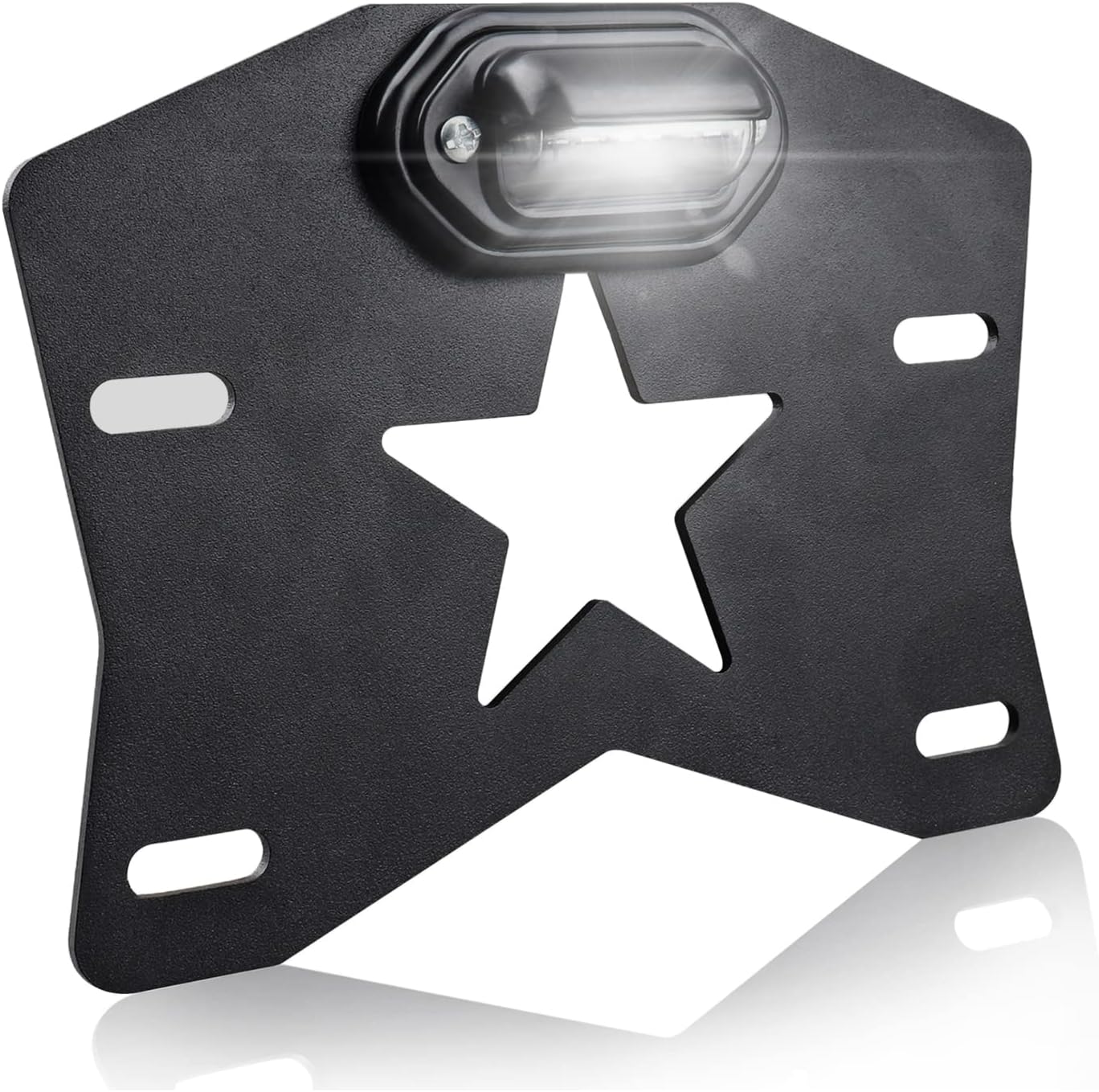 WeiSen UTV Universal License Plate Bracket with LED Light