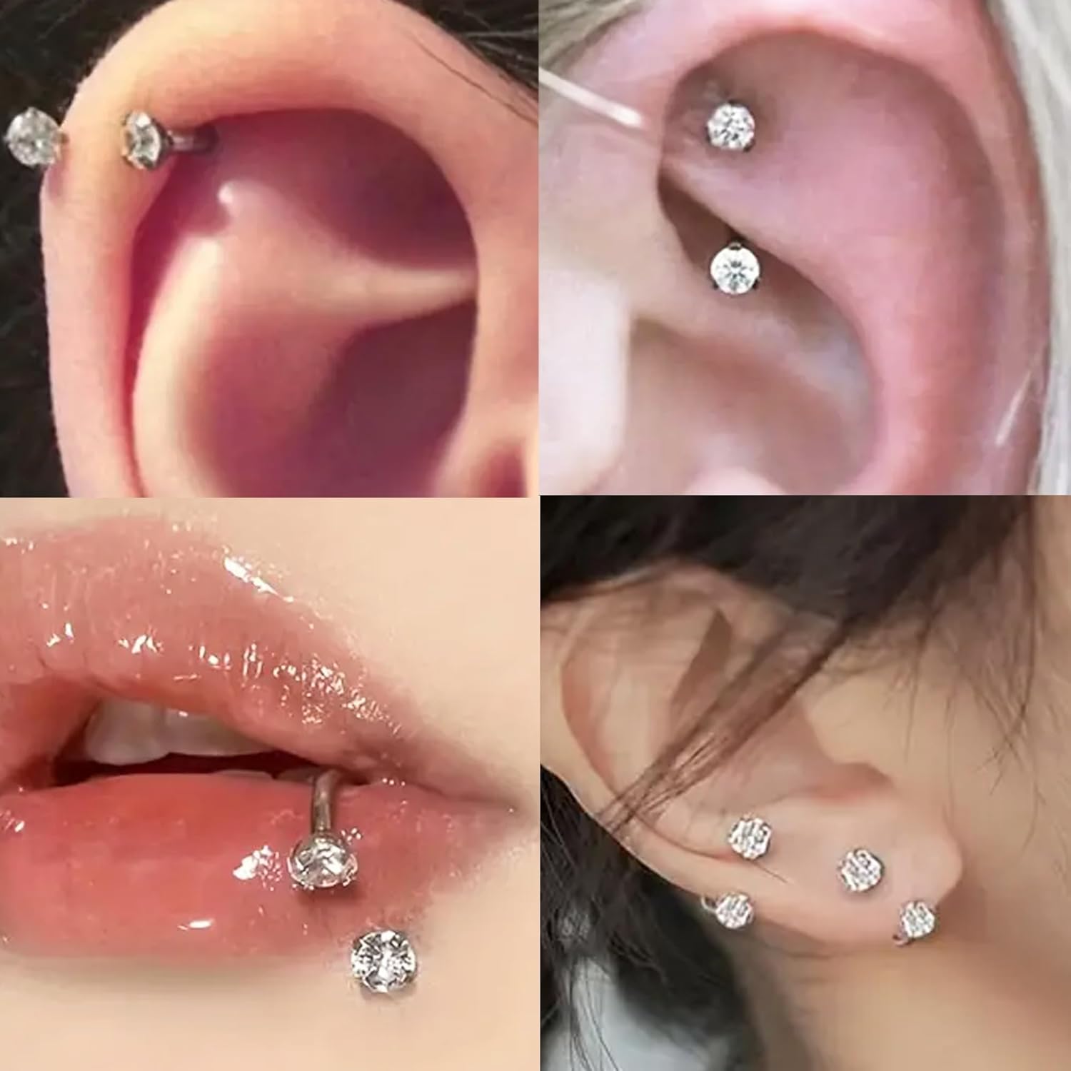 16G 18G 20G Internal Thread Horseshoe Nose Ring,316L Stainless Steel Circular Barbell Helix Snug Tragus Rook Daith Cartilage Earring Lip Ring Piercing Jewelry for Women Men 6mm 8mm 10mm 12mm - Image 6