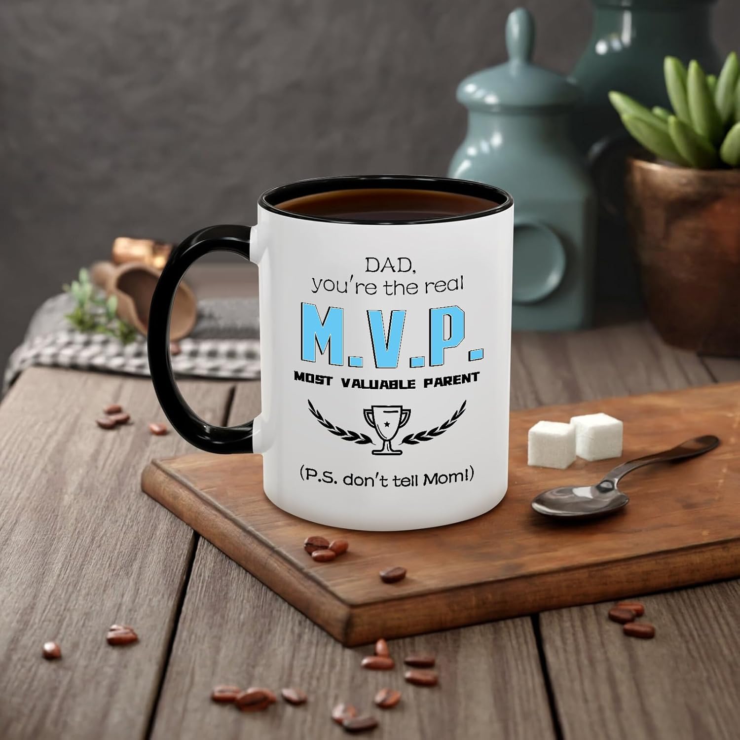Christmas Gifts for Dad - Coffee Mug for Father from Daughter Son, Christmas Stocking Stuffers for Daddy Papa, Funny Birthday Gifts Fathers Day Presents for Dad Stepfather Man, 11oz - Image 7
