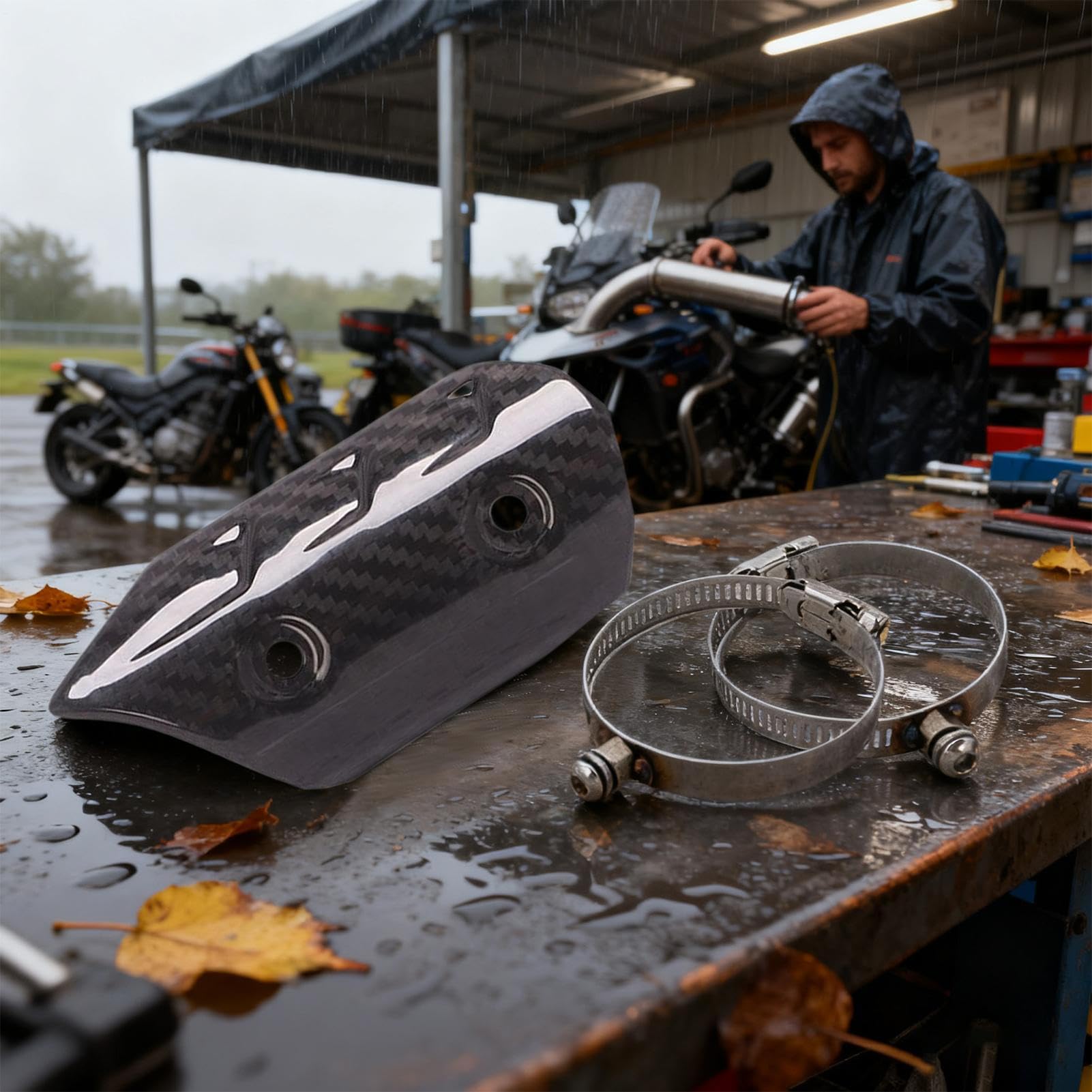 Protecteur Thermique Pour Échappement De Moto Protecteur De Sécurité