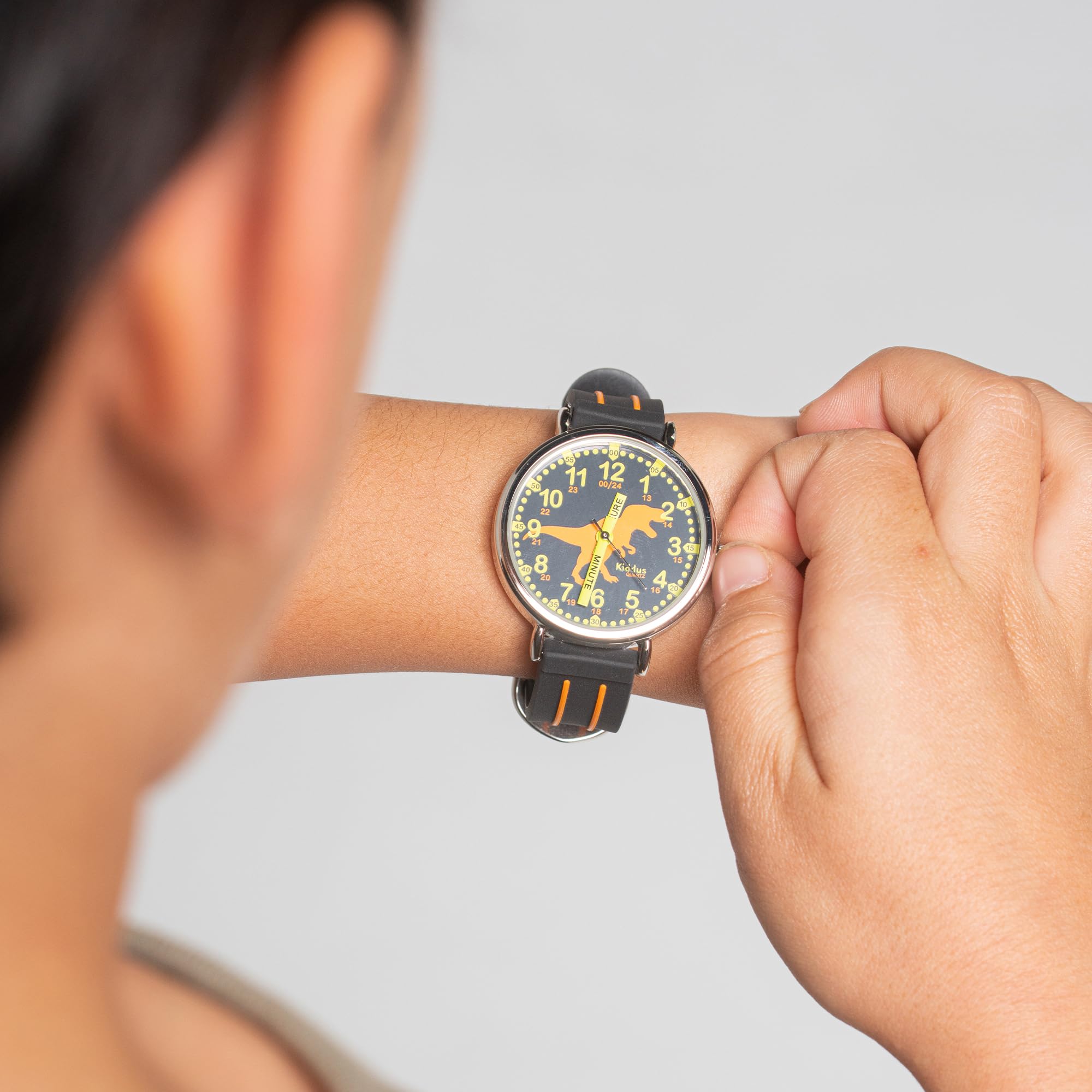 Kiddus Reloj Educativo Infantil para Niño y Niña a Partir de 5 Años, Reloj Analógico para Aprender la Hora, Mecanismo Japonés